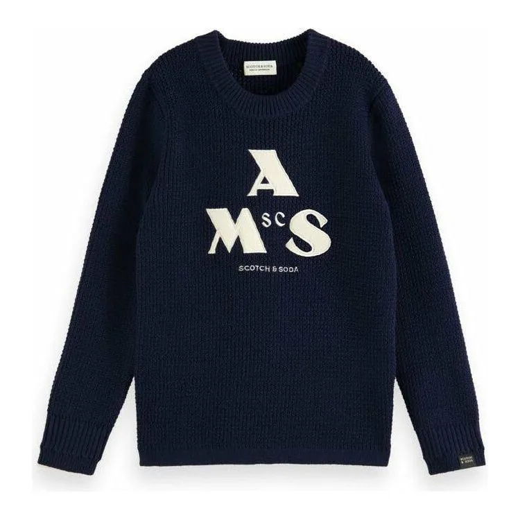 Embroidered Artwork Pullover - Night