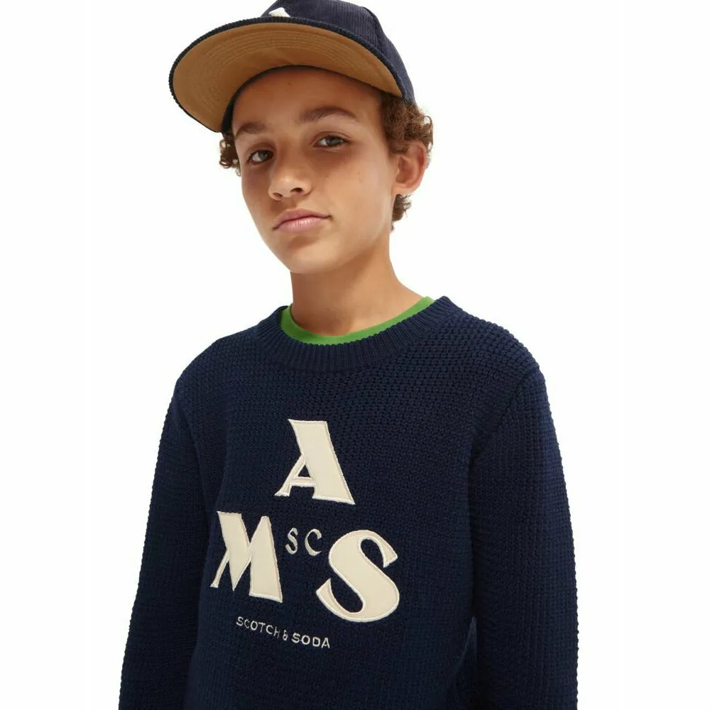 Embroidered Artwork Pullover - Night