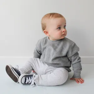 Embroidered Initial Sweater