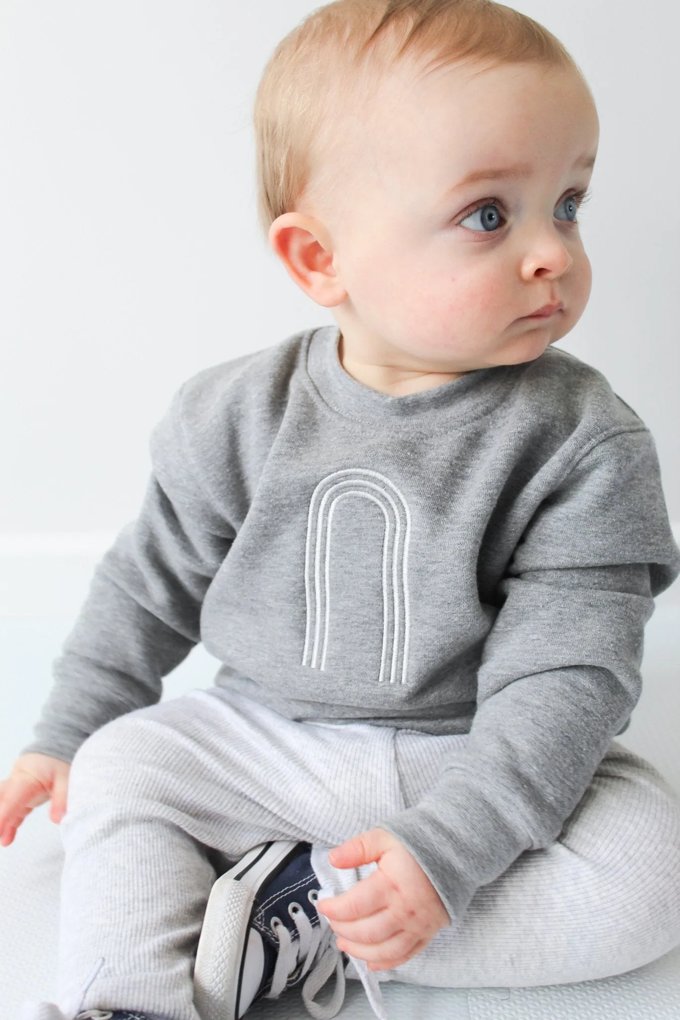 Embroidered Initial Sweater