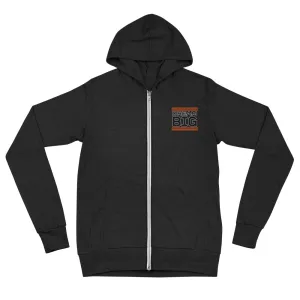 Embroidered Unisex Zip Hoodie