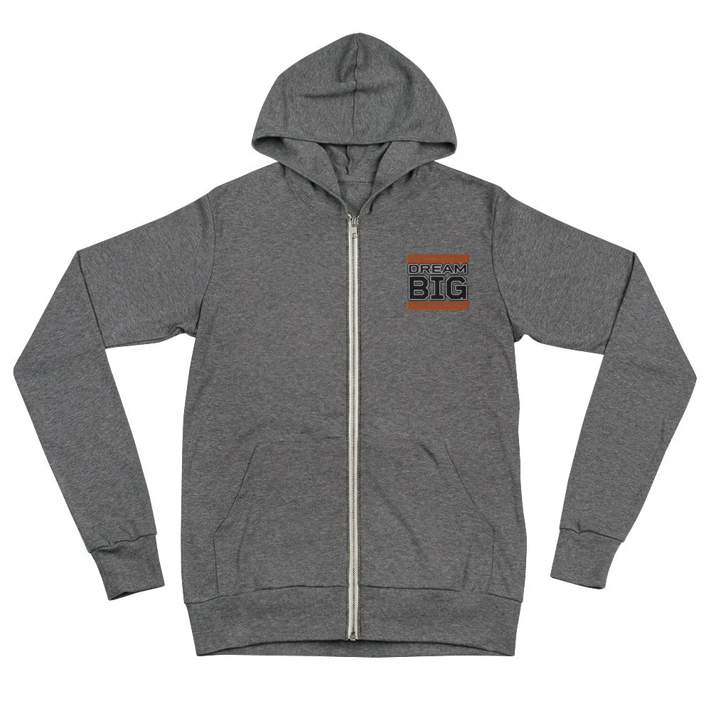 Embroidered Unisex Zip Hoodie
