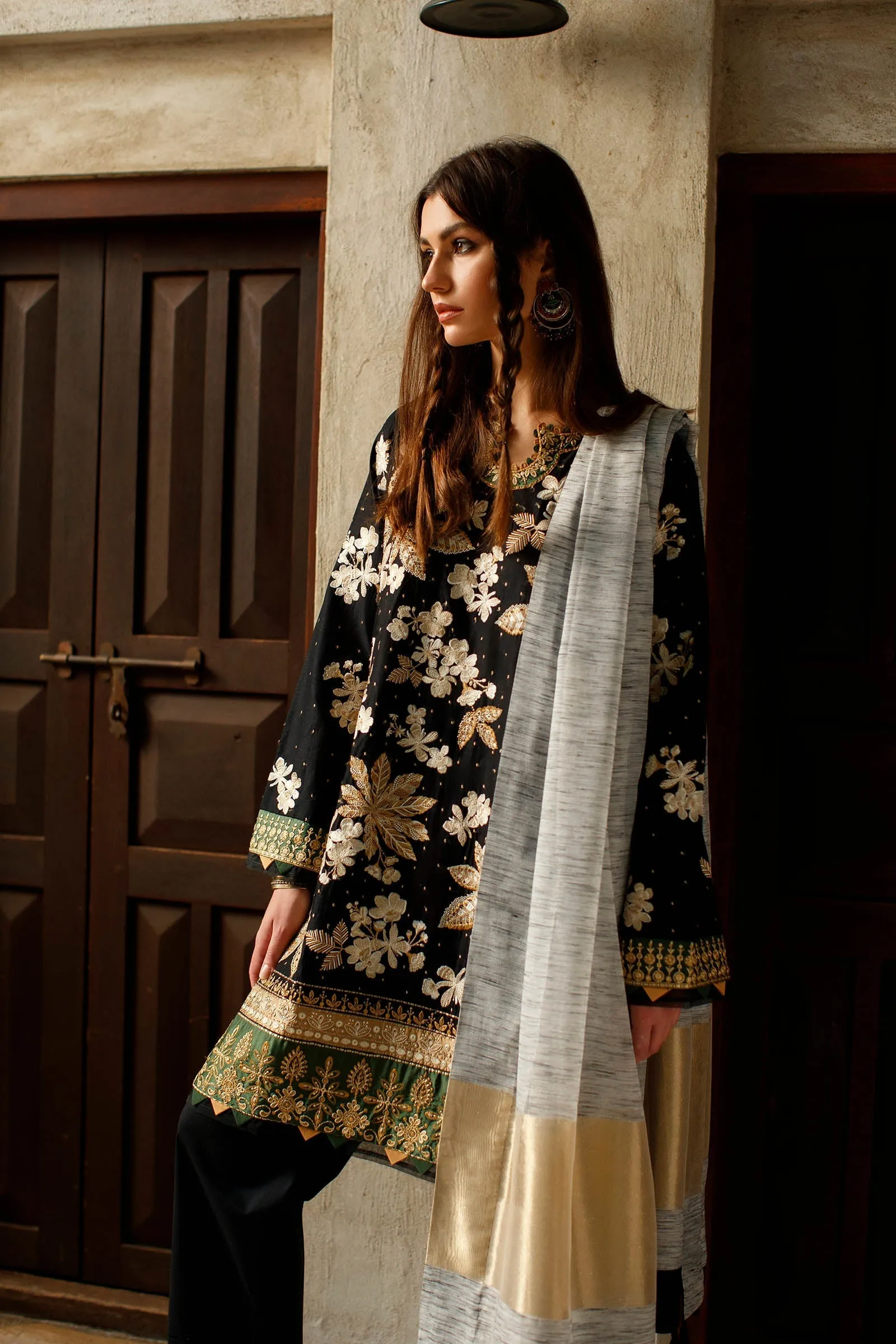 FARIBA (ZL22-11 B) | Zaha Summer Lawn Collection 2022 | Unstitched Embroidered Lawn Suits