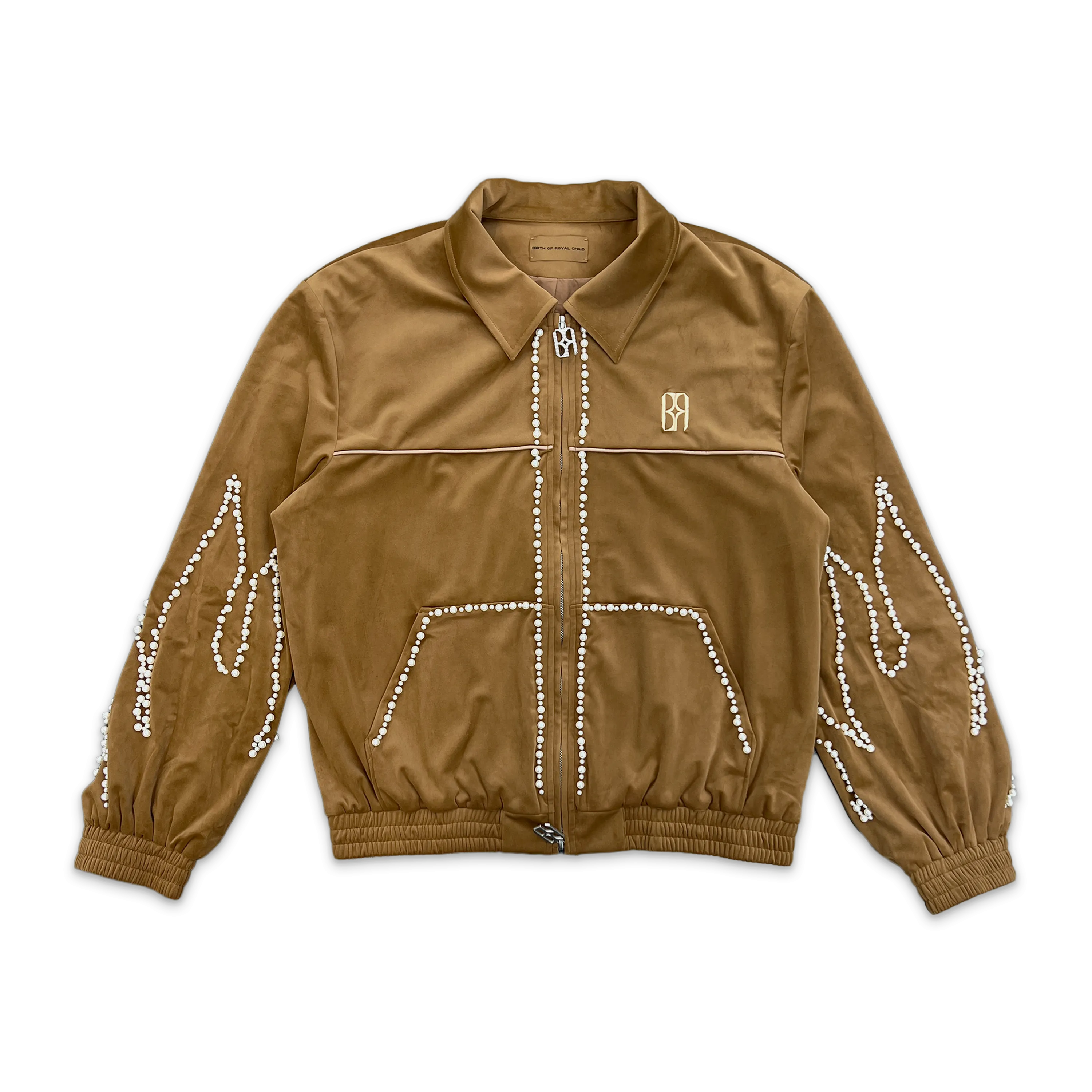 Flame Pearl Velvet Jacket
