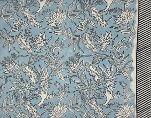 Floral and Feather Tablecloth