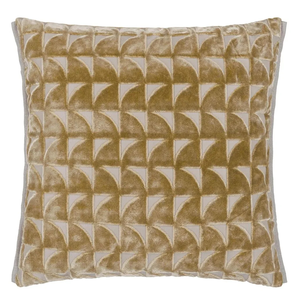 Geo Sand Velvet Pillow