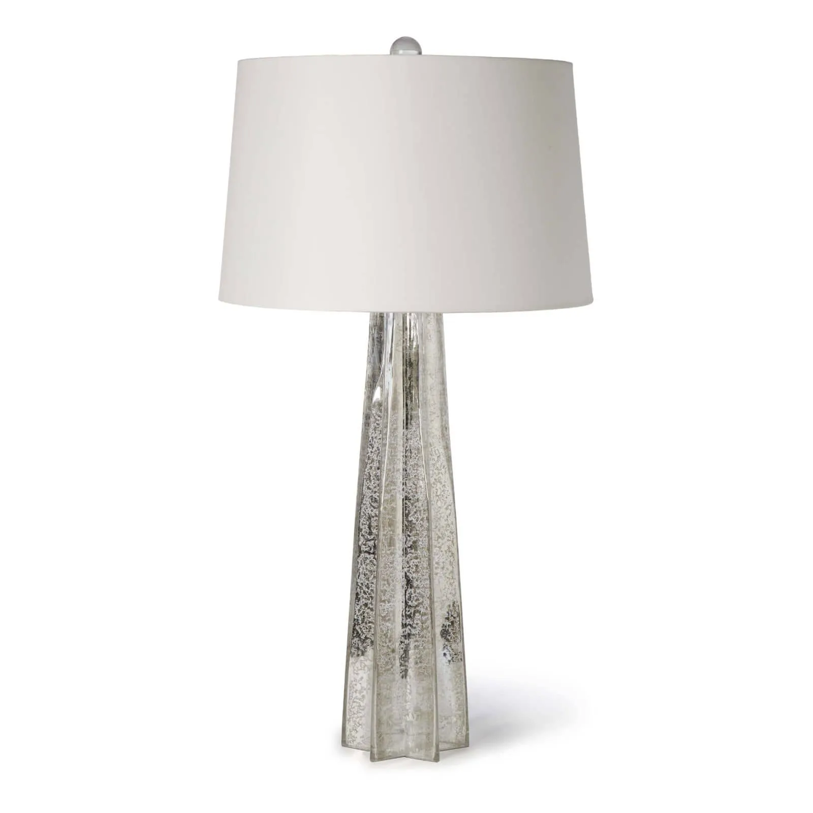 Glass Star Table Lamp (Antique Mercury)