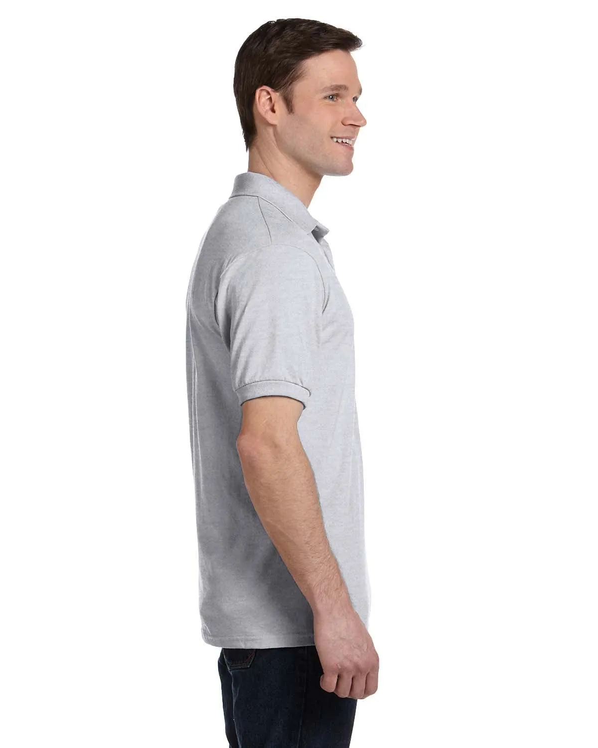 Hanes 50/50 Jersey Knit Pocket Polo Shirt