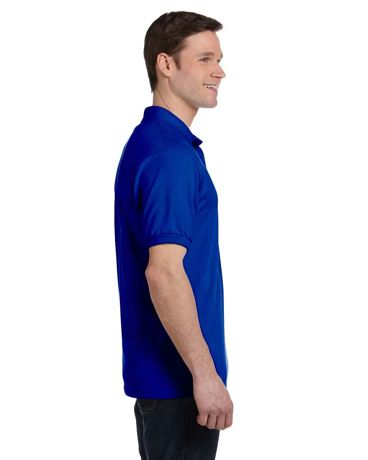 Hanes 50/50 Jersey Knit Pocket Polo Shirt