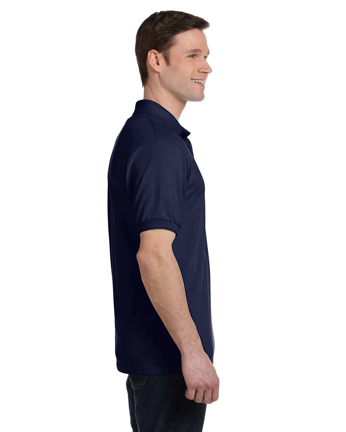 Hanes 50/50 Jersey Knit Pocket Polo Shirt