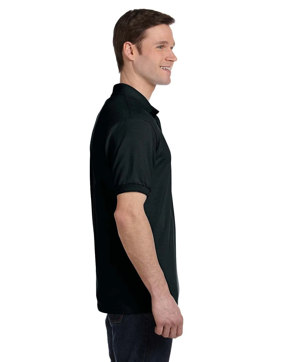 Hanes 50/50 Jersey Knit Pocket Polo Shirt