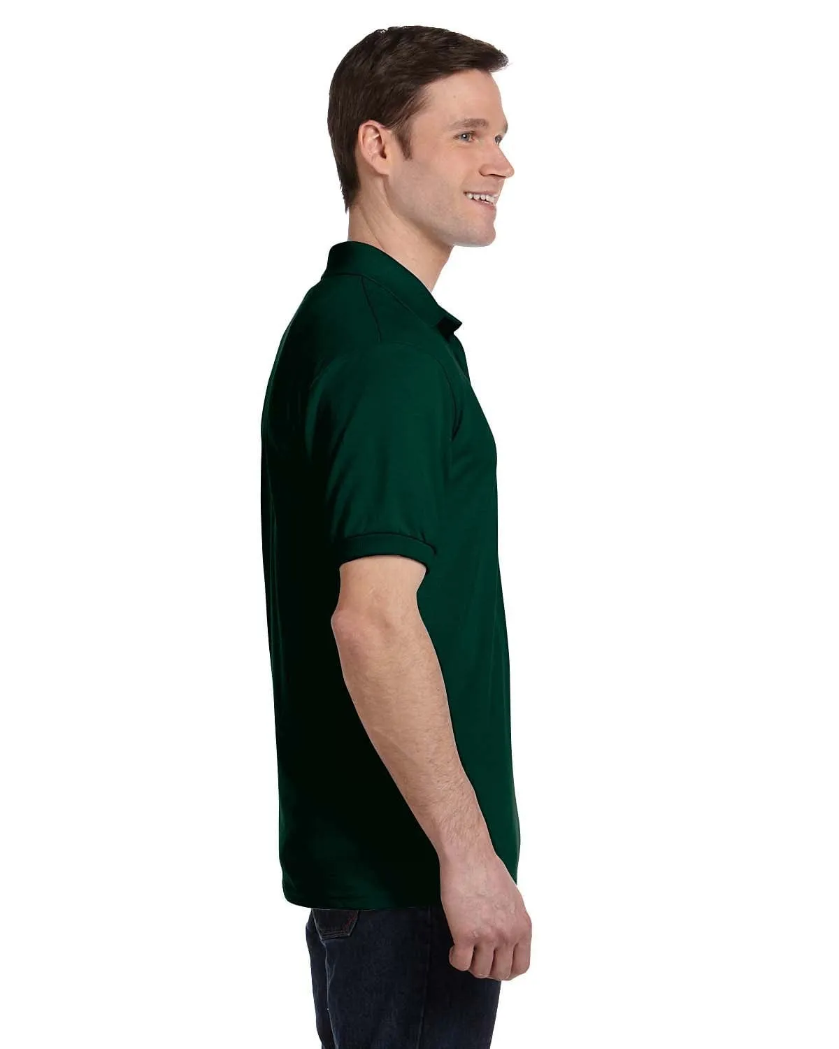 Hanes 50/50 Jersey Knit Pocket Polo Shirt