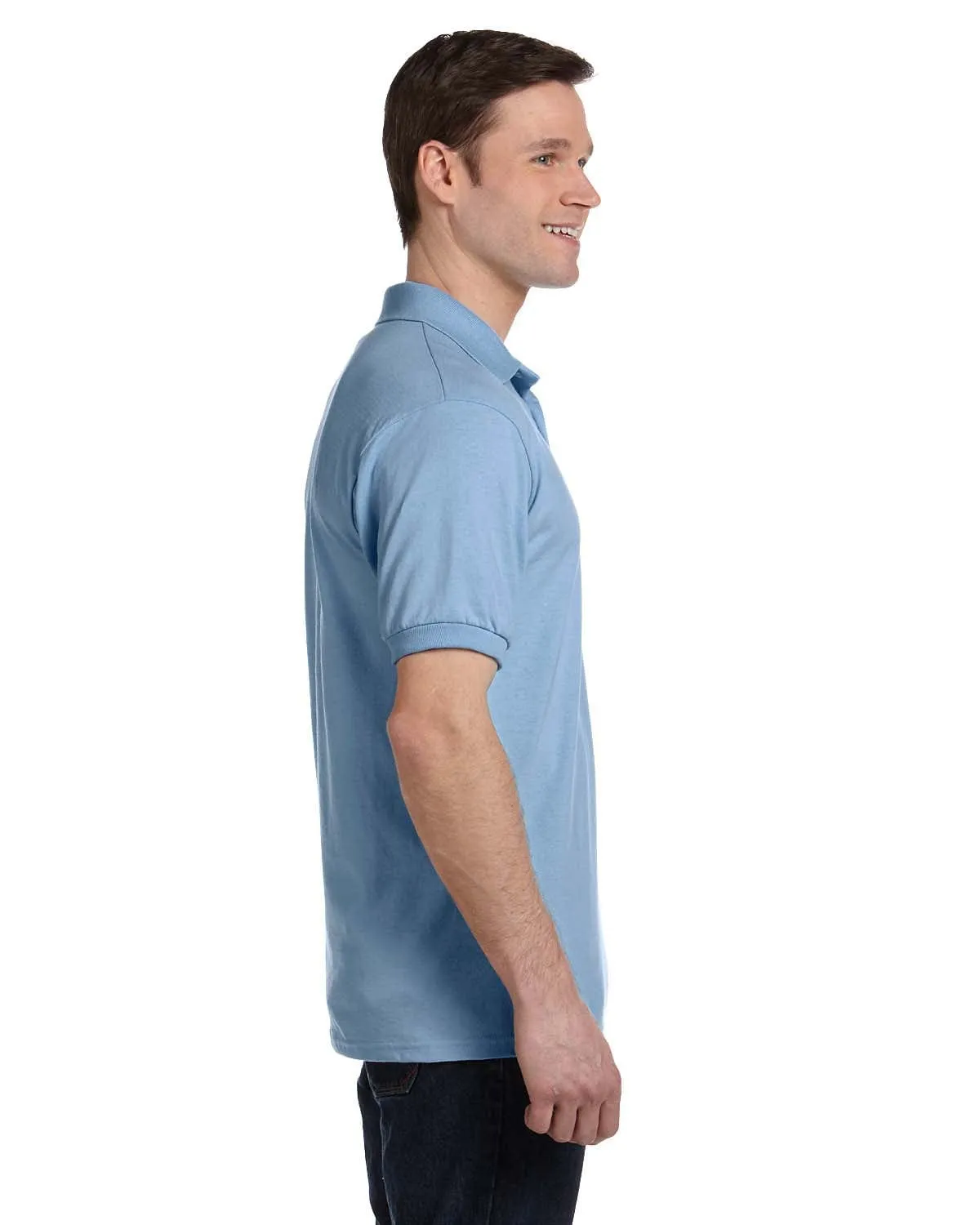Hanes 50/50 Jersey Knit Pocket Polo Shirt
