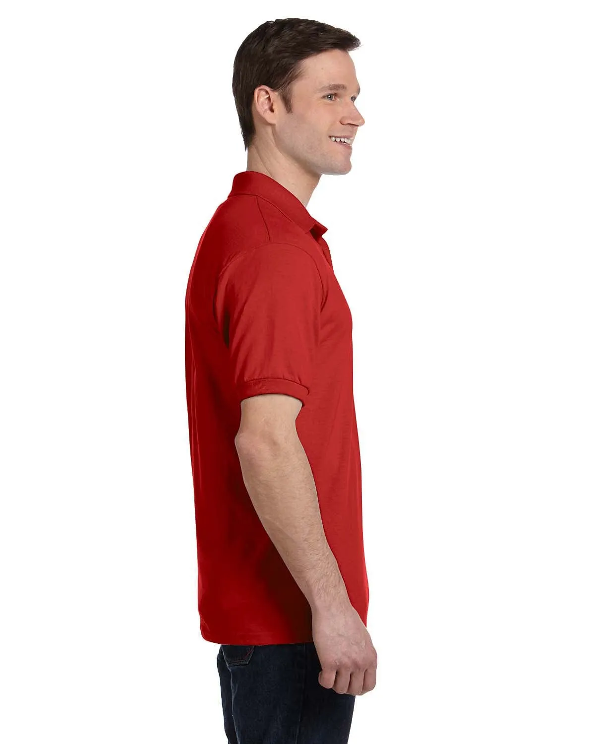 Hanes 50/50 Jersey Knit Pocket Polo Shirt