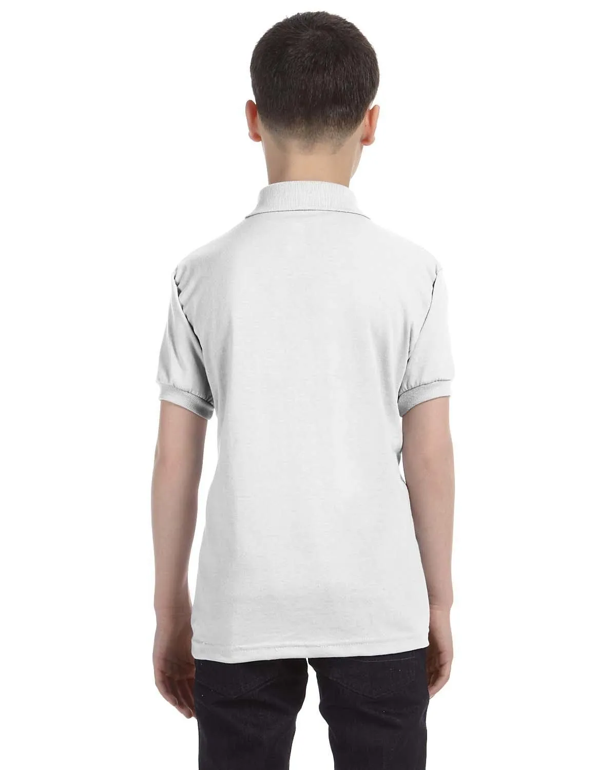 Hanes Youth Jersey Knit Polo Shirt