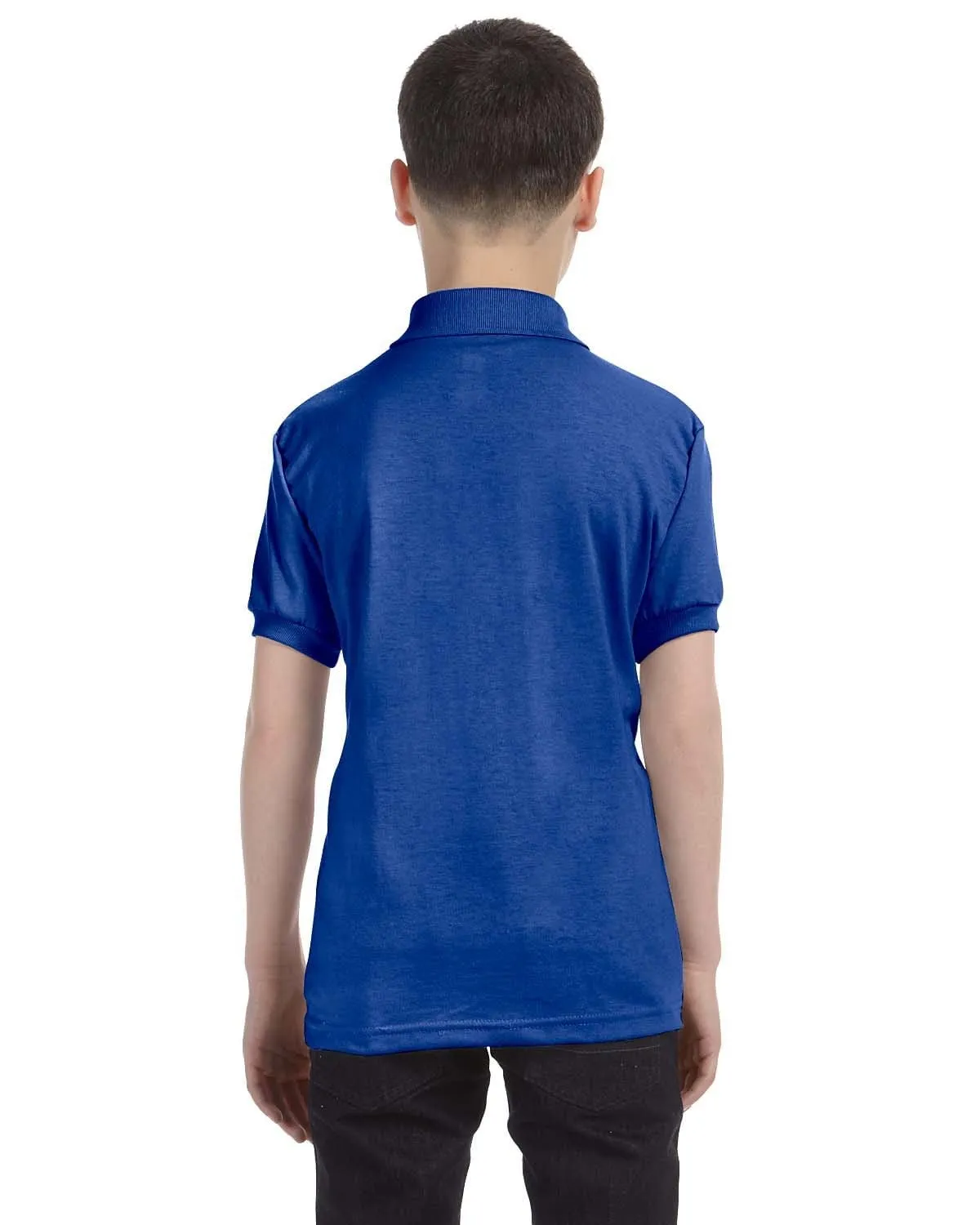 Hanes Youth Jersey Knit Polo Shirt