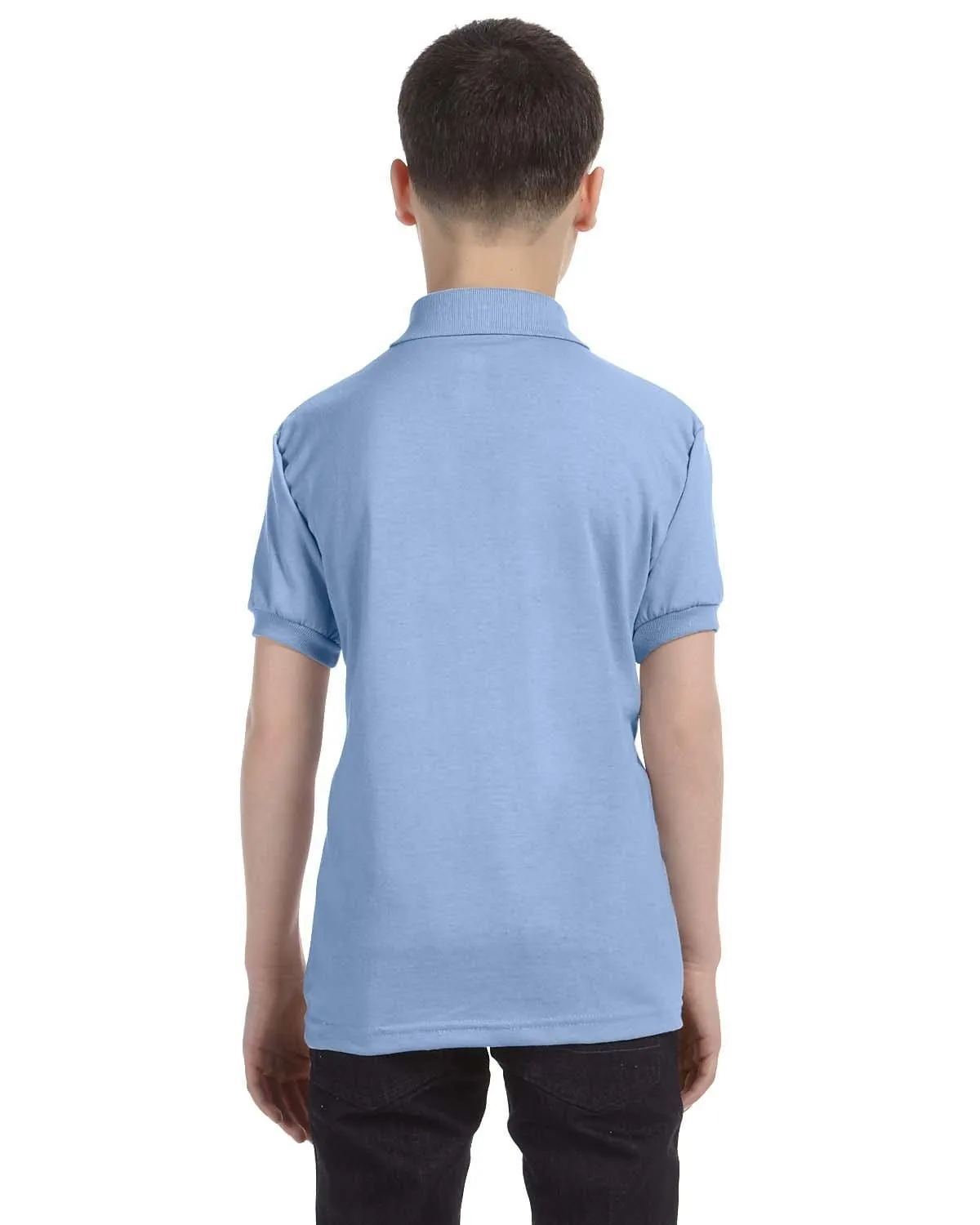 Hanes Youth Jersey Knit Polo Shirt