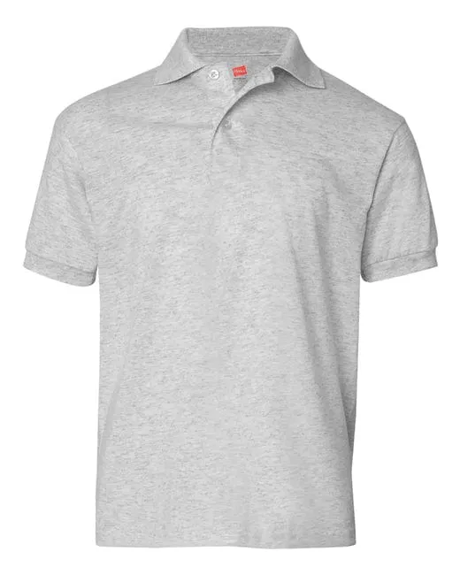 Hanes Youth Jersey Knit Polo Shirt