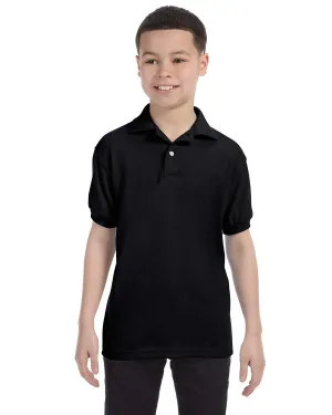 Hanes Youth Jersey Knit Polo Shirt