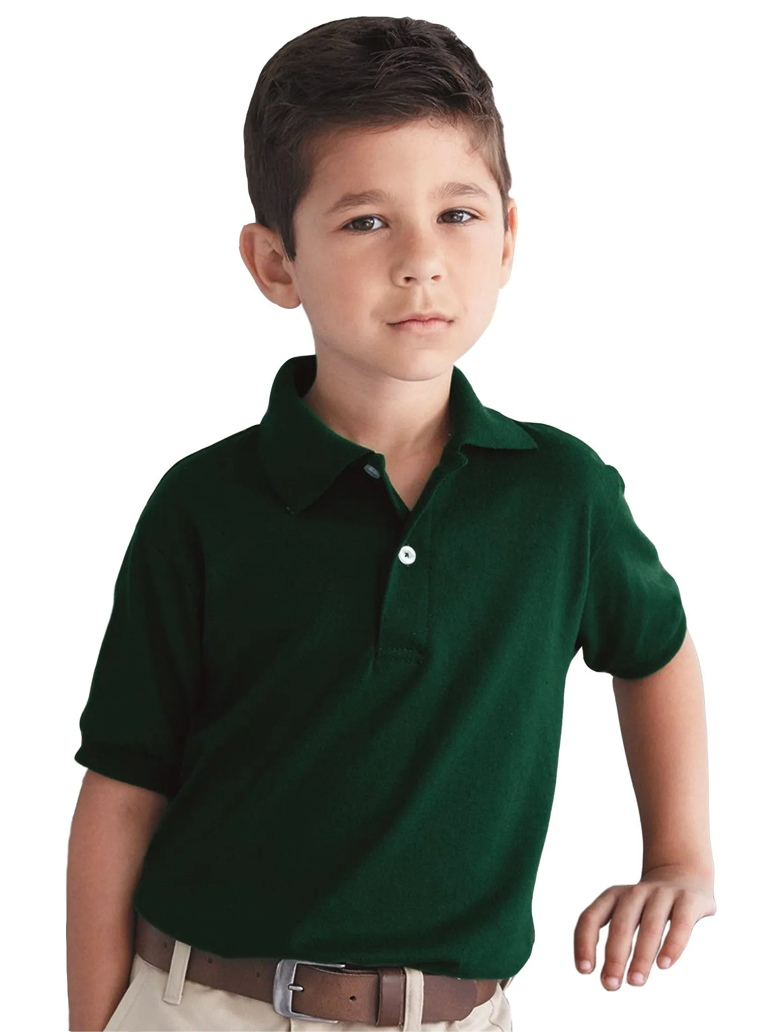 Hanes Youth Jersey Knit Polo Shirt