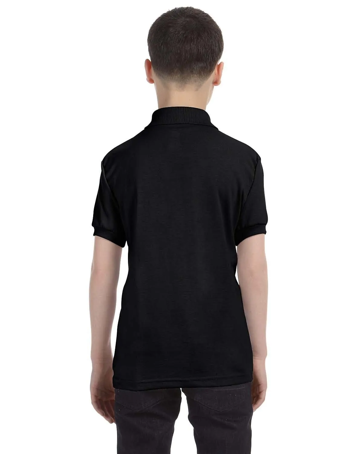Hanes Youth Jersey Knit Polo Shirt