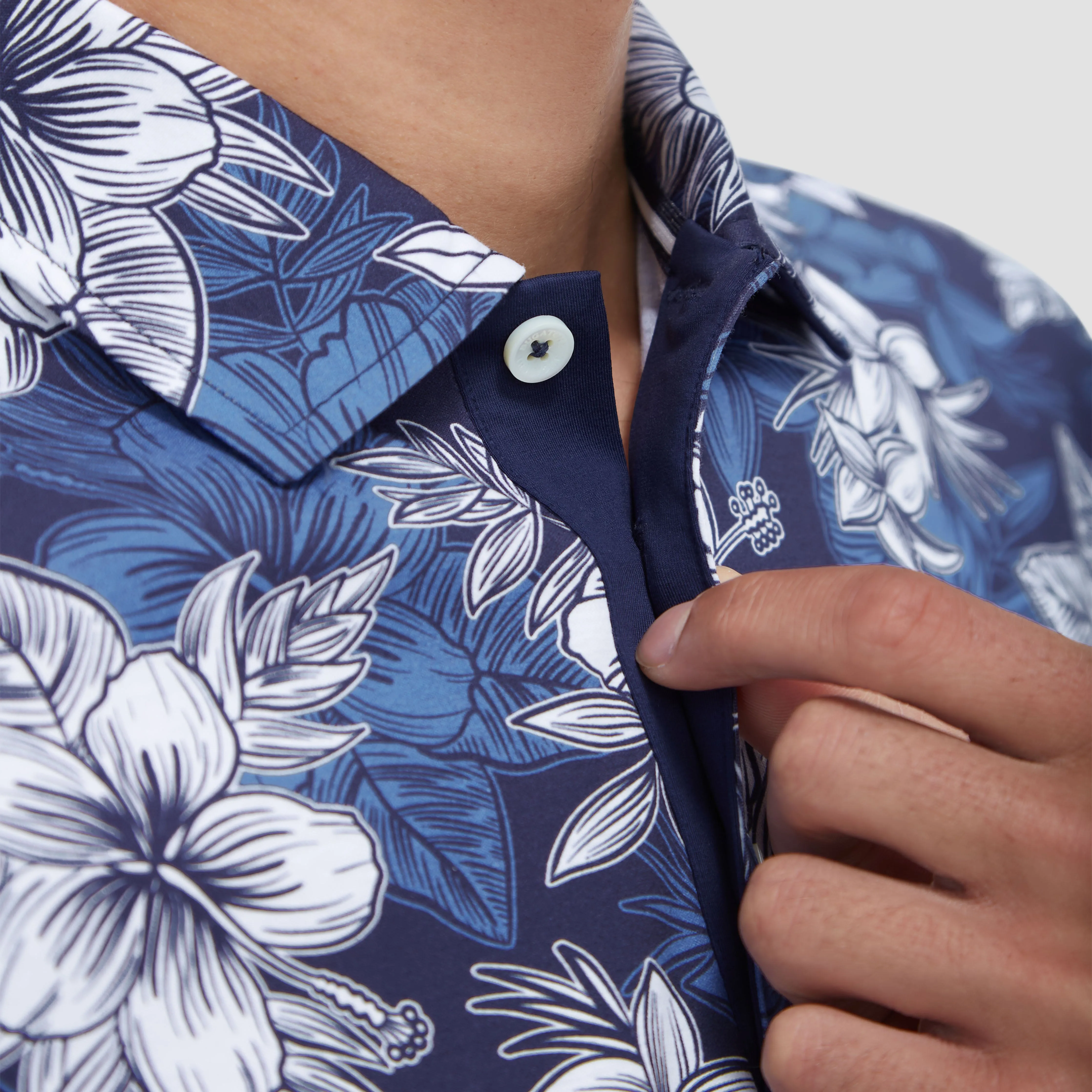 Hendrix Floral Print Polo