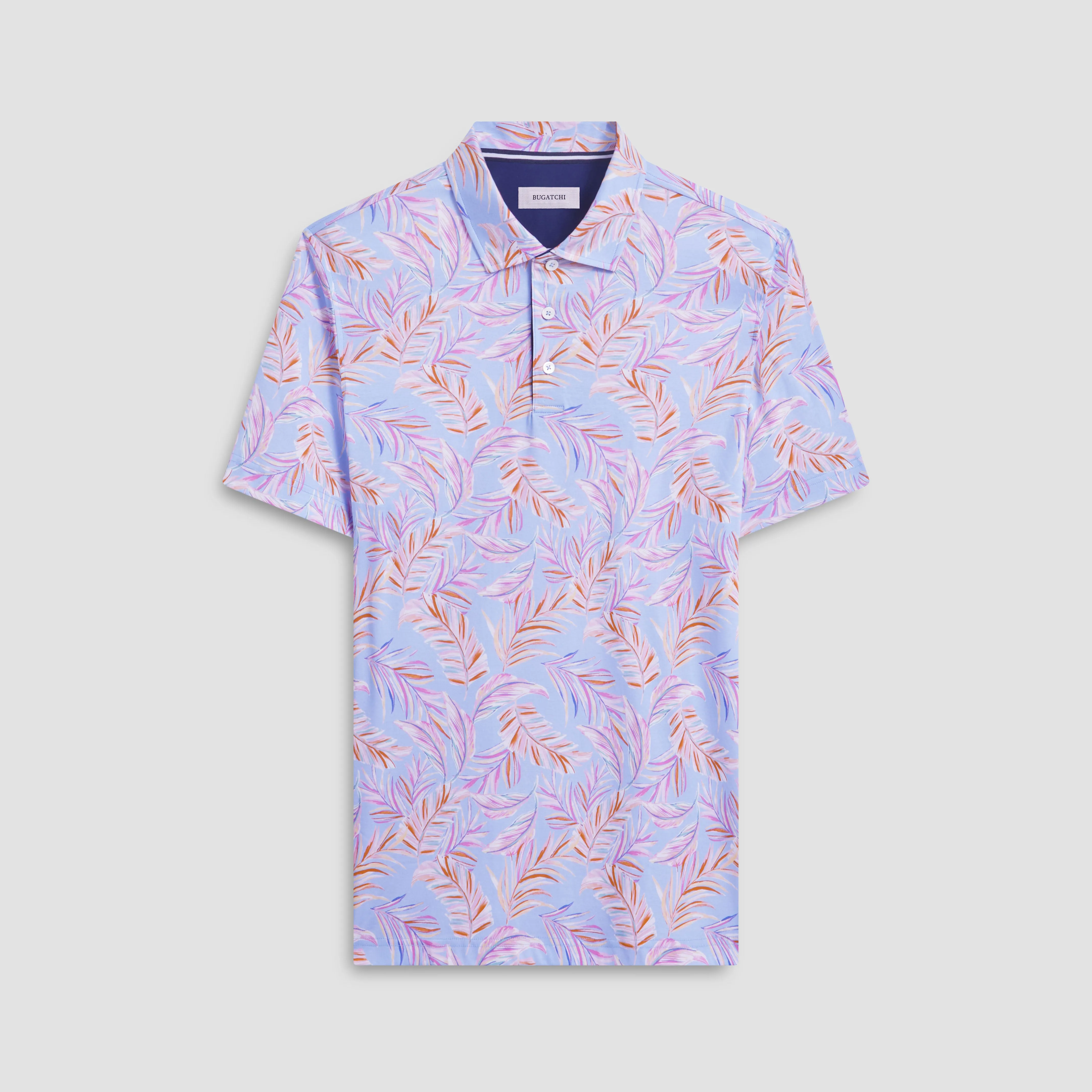 Hendrix Leaf Print Polo