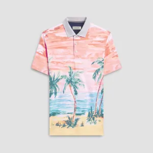 Hendrix Tropical Print Polo