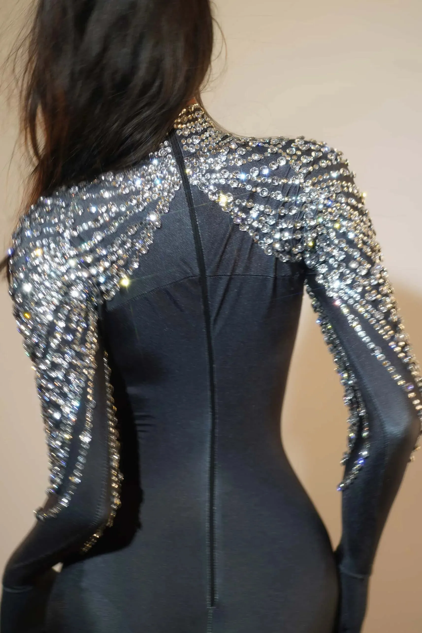 High Street Rhinestones Jumpsuit
