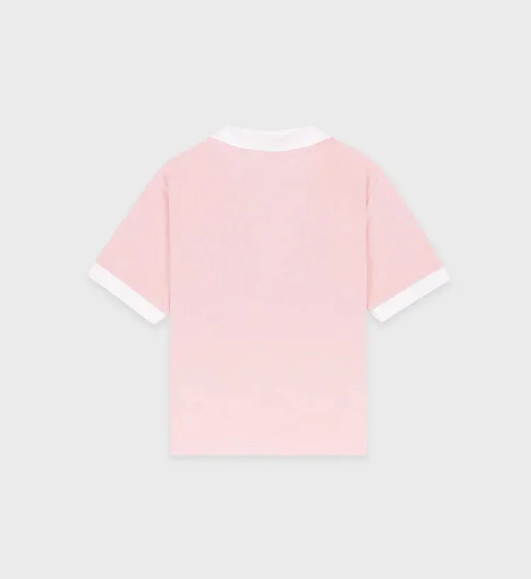 Hotel du Cap Cursive Terry Polo - Eden Pink