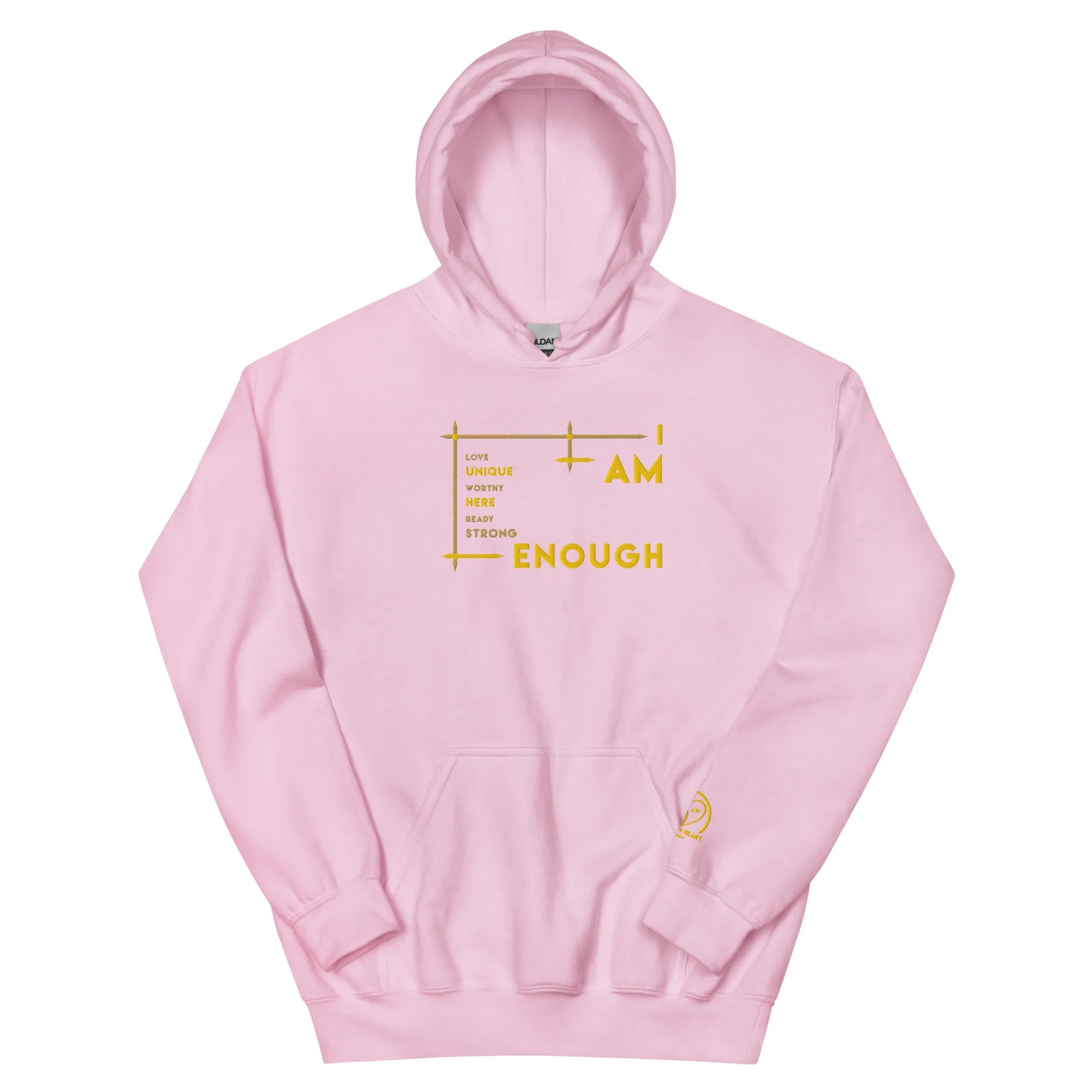 I Am Enough - Embroidered Staple Unisex Hoodie
