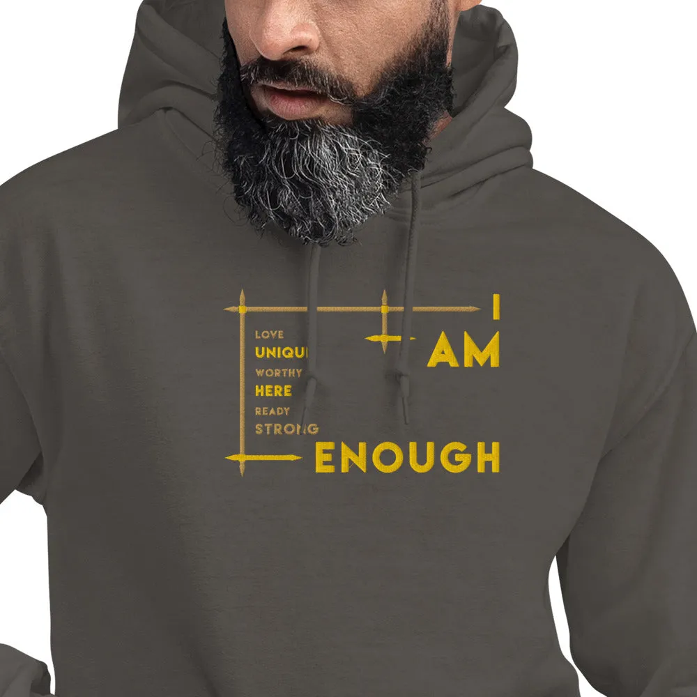 I Am Enough - Embroidered Staple Unisex Hoodie