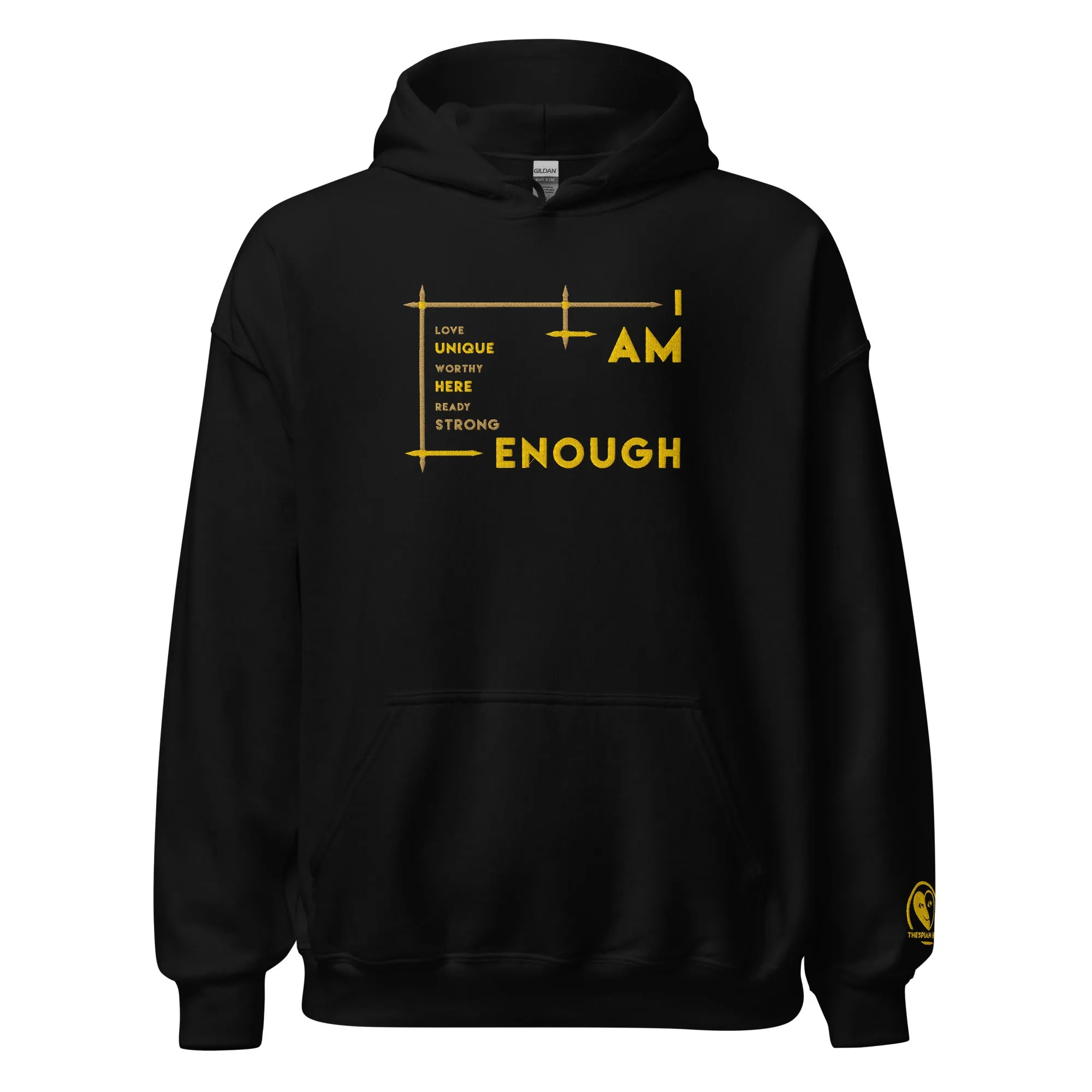 I Am Enough - Embroidered Staple Unisex Hoodie