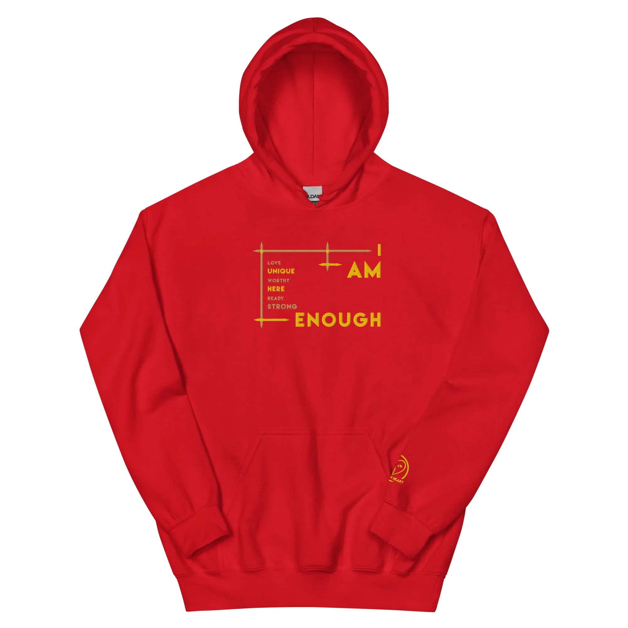 I Am Enough - Embroidered Staple Unisex Hoodie