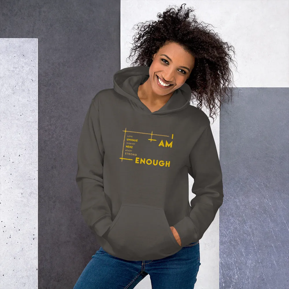 I Am Enough - Embroidered Staple Unisex Hoodie