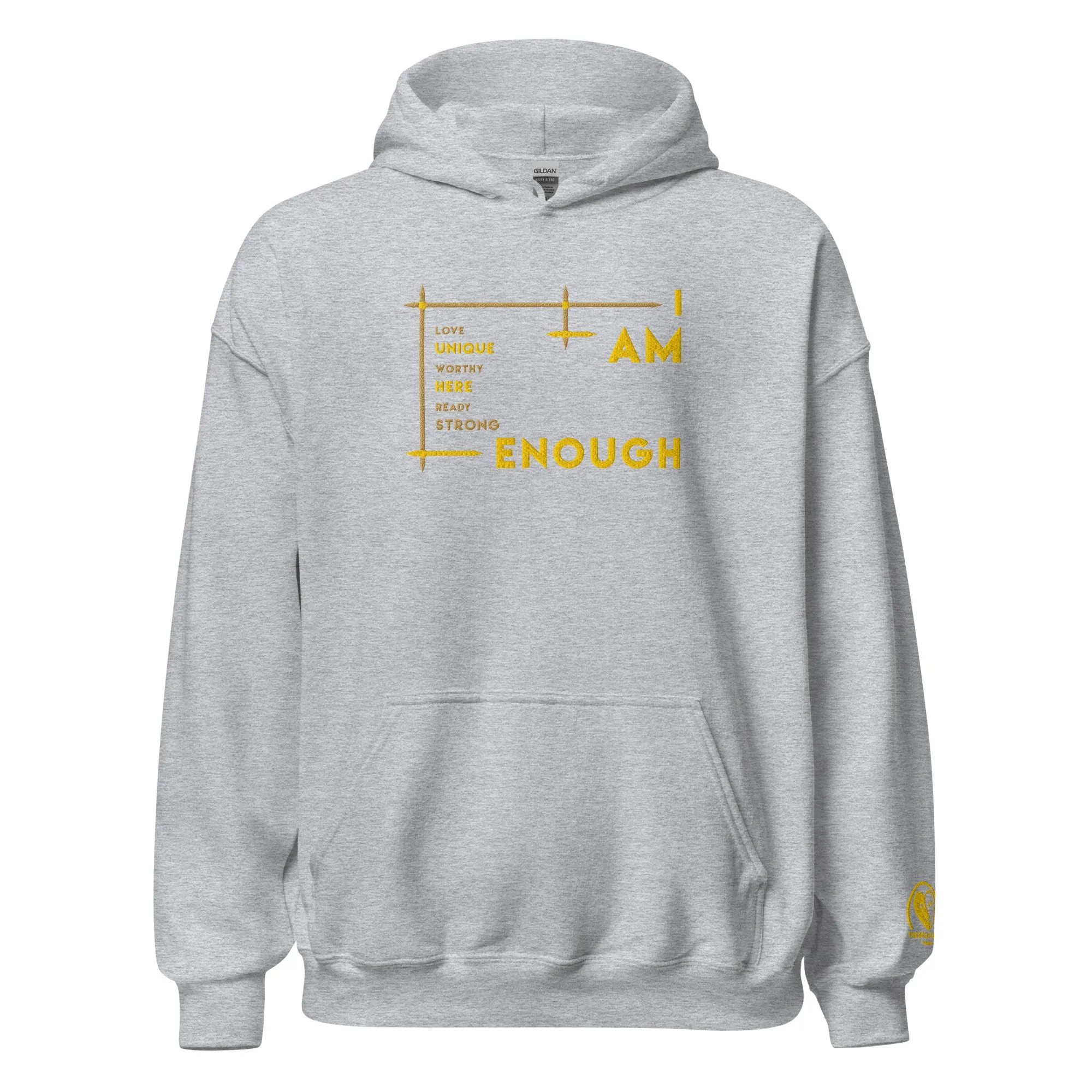 I Am Enough - Embroidered Staple Unisex Hoodie