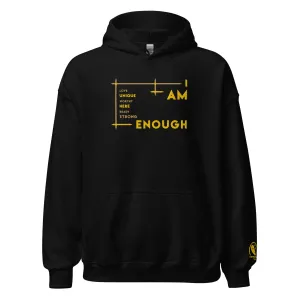 I Am Enough - Embroidered Staple Unisex Hoodie