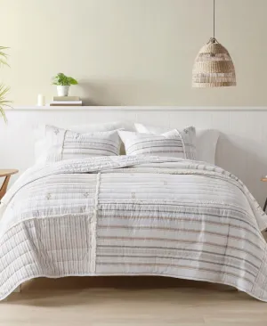 Ink ivy Salar 3-Piece Printed Cotton Quilt Set Shams Natural King / Cal King