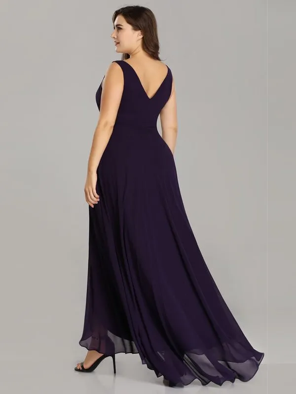 Jaylynn high low chiffon ball dress in dark purple s6 Express NZ wide