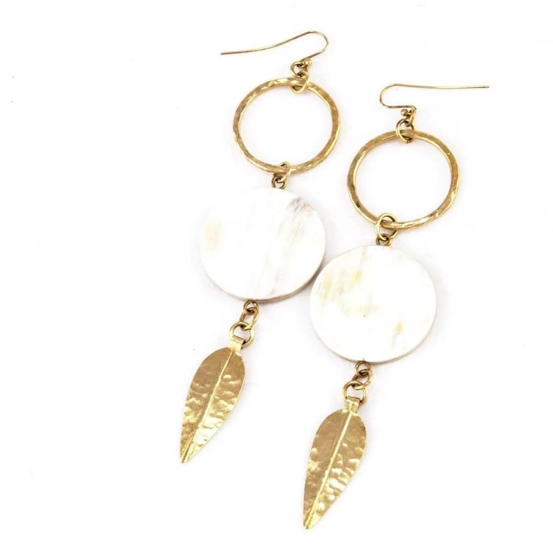 K-Jua Bold White Earrings