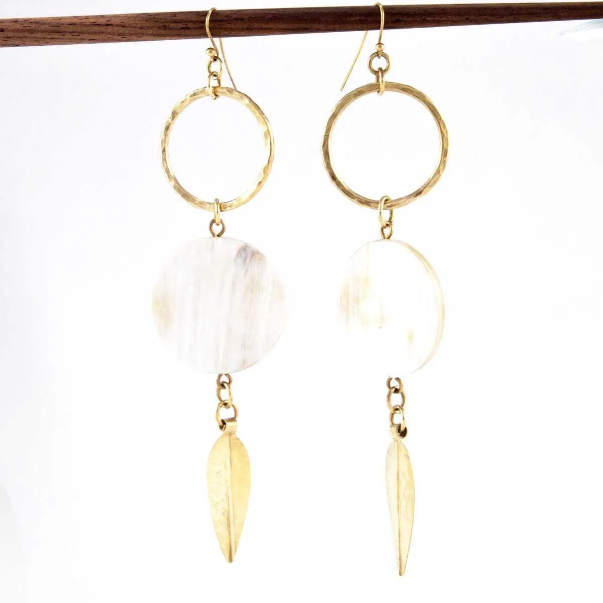 K-Jua Bold White Earrings