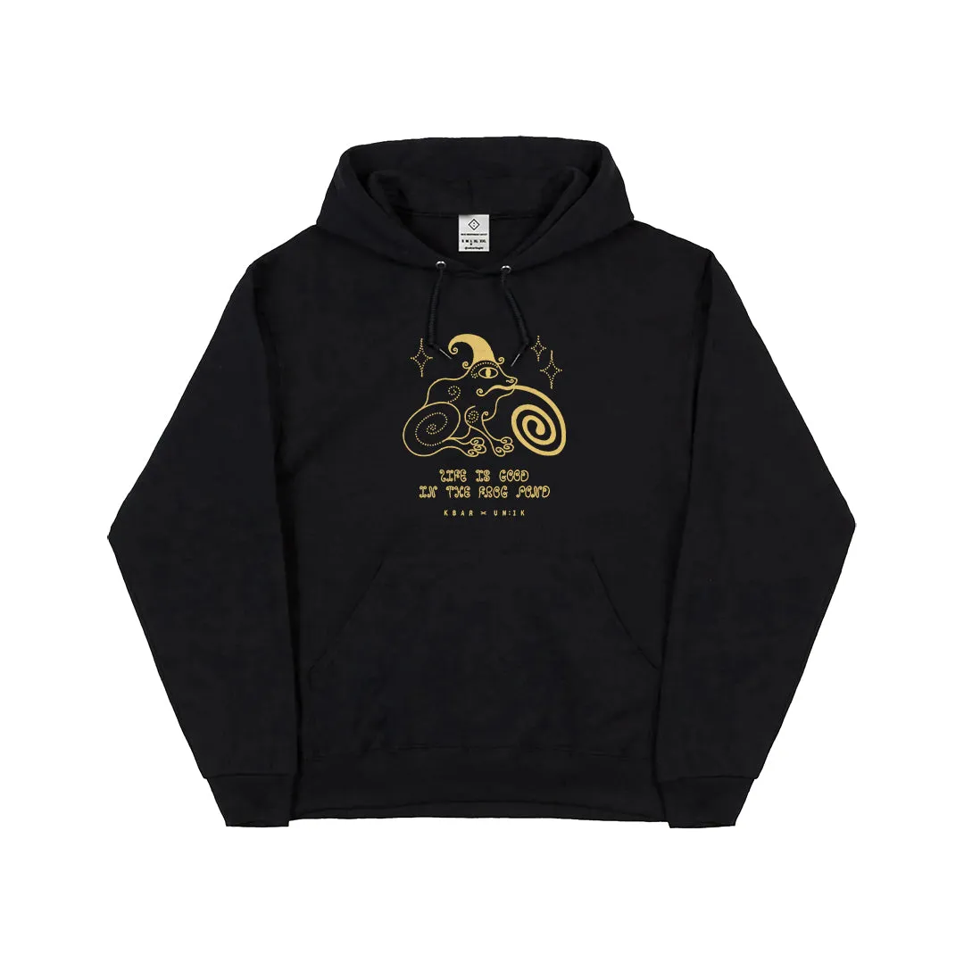KBAR X UN:IK 'Frog Pond' Hoodie - Black