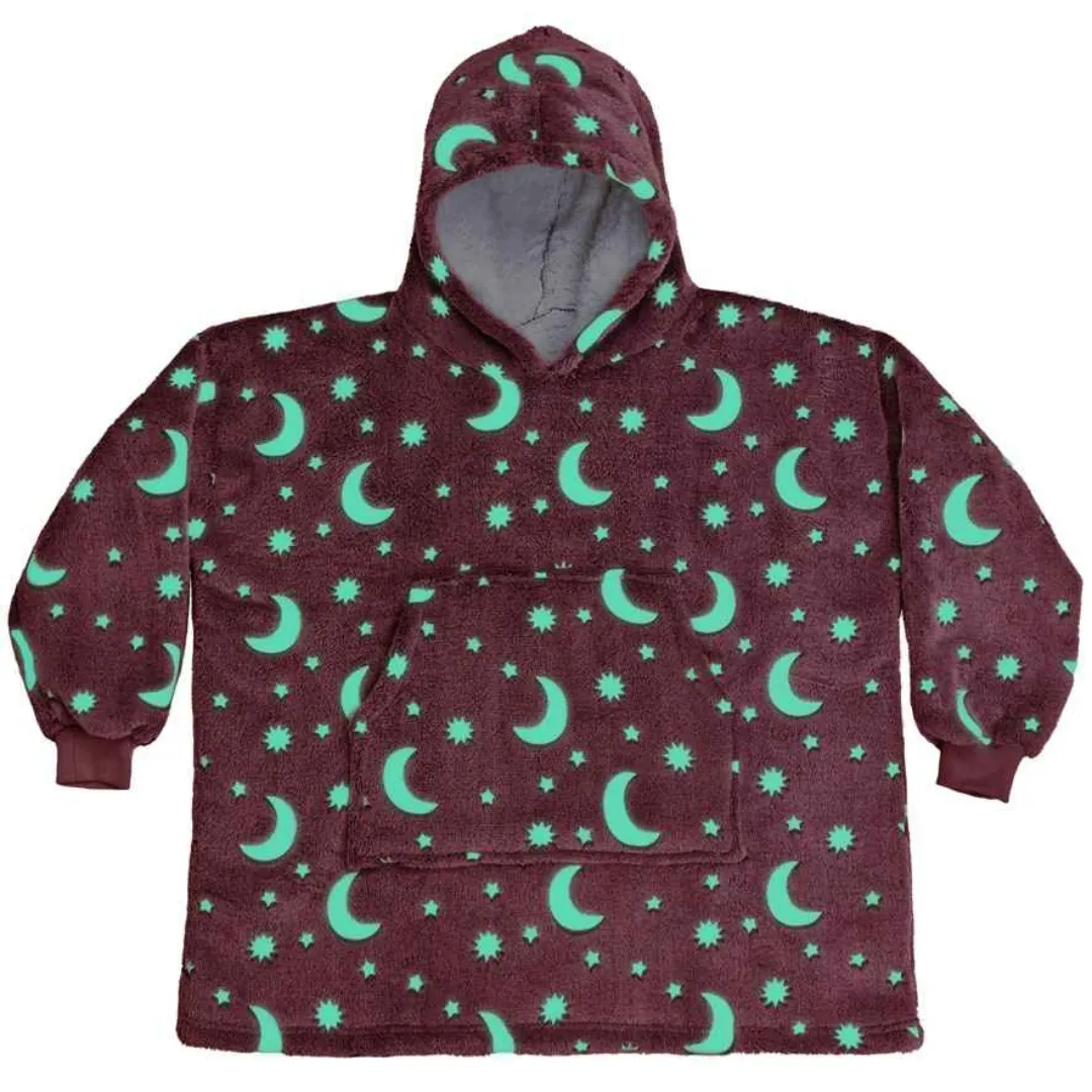 Kids Cuddle Hoodie - Pink Glow In The Dark