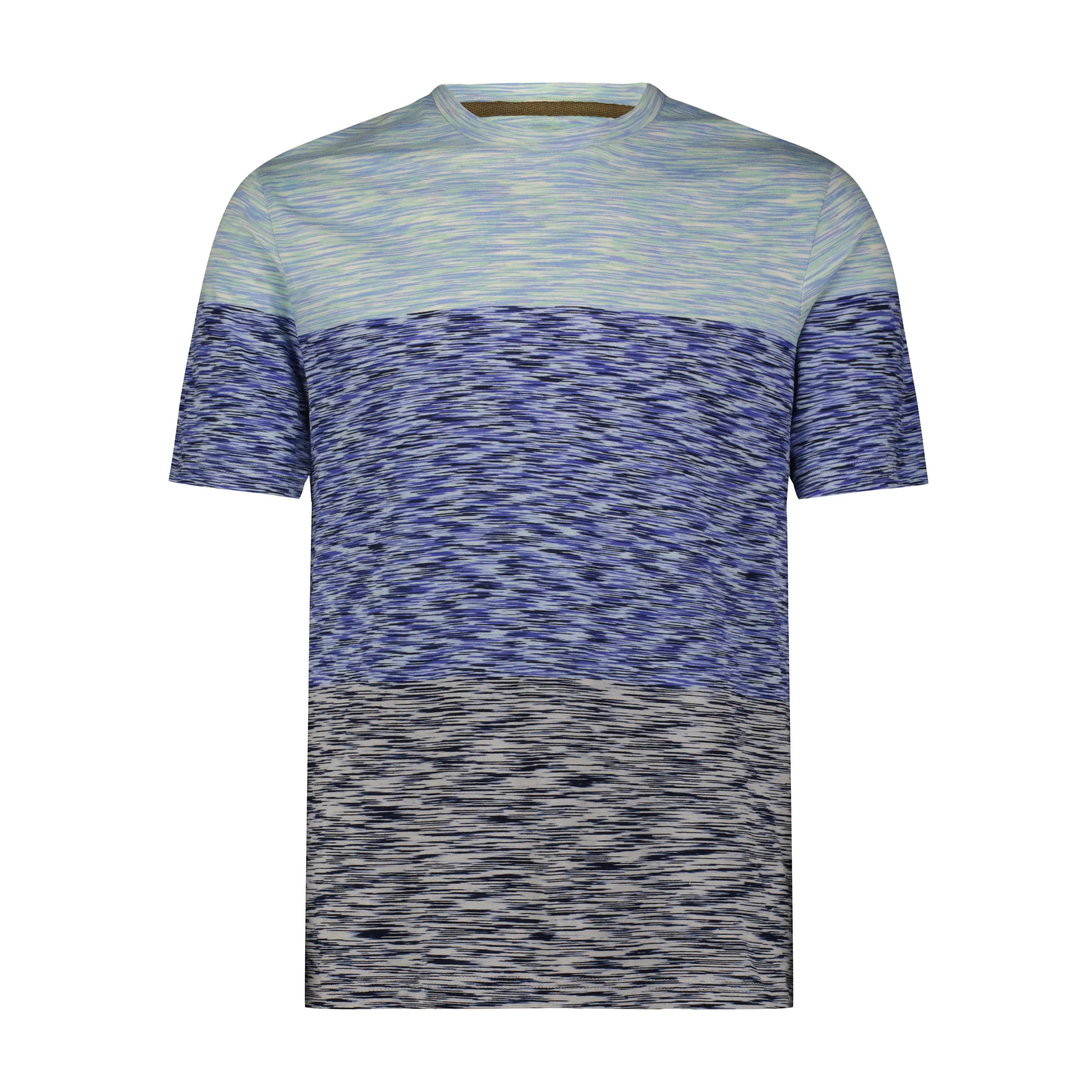Lime, Navy, and Black Space Dyed Tee