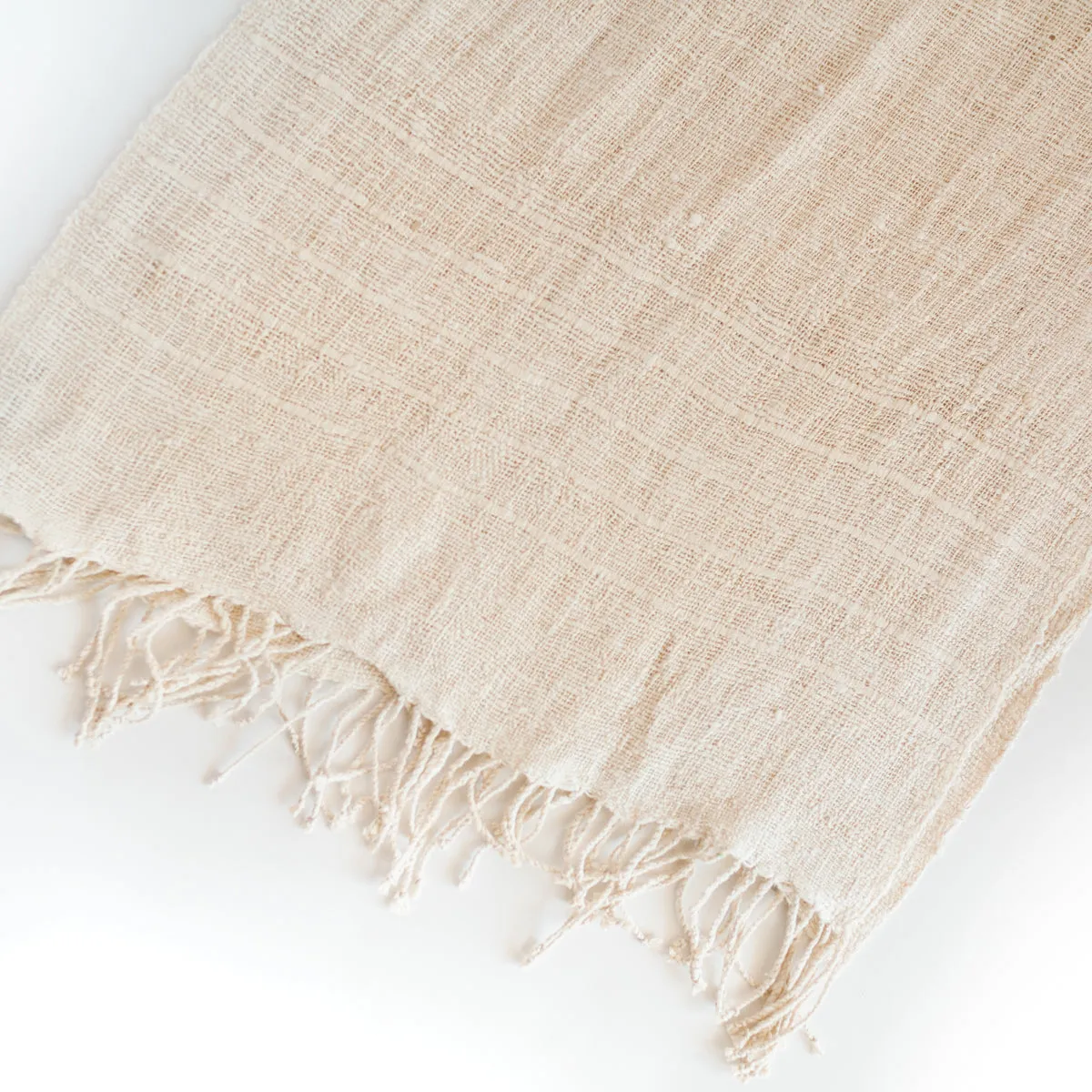 Luxurious Ethiopian Eri Silk Scarf Hand-woven