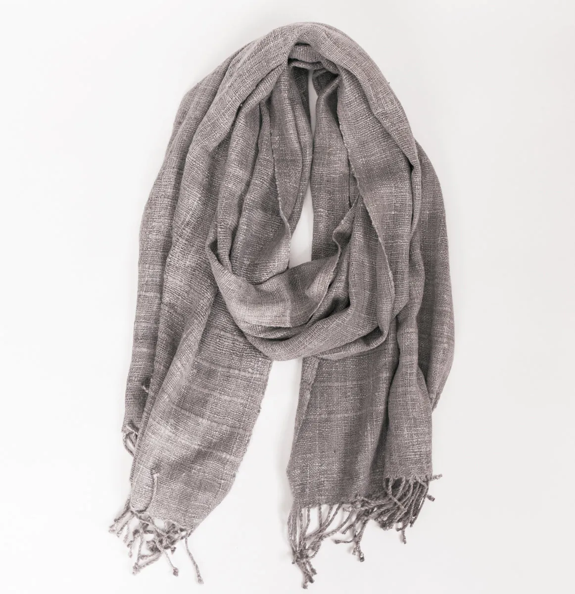 Luxurious Ethiopian Eri Silk Scarf Hand-woven