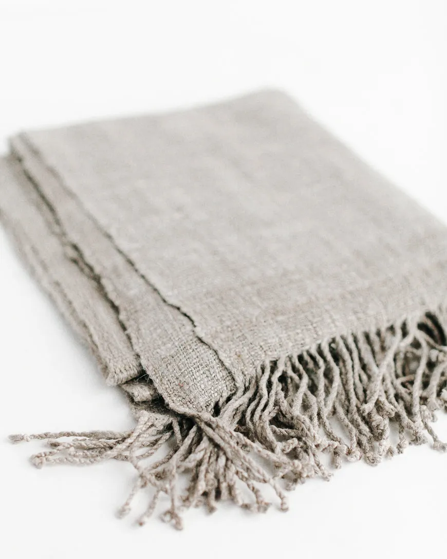 Luxurious Ethiopian Eri Silk Scarf Hand-woven
