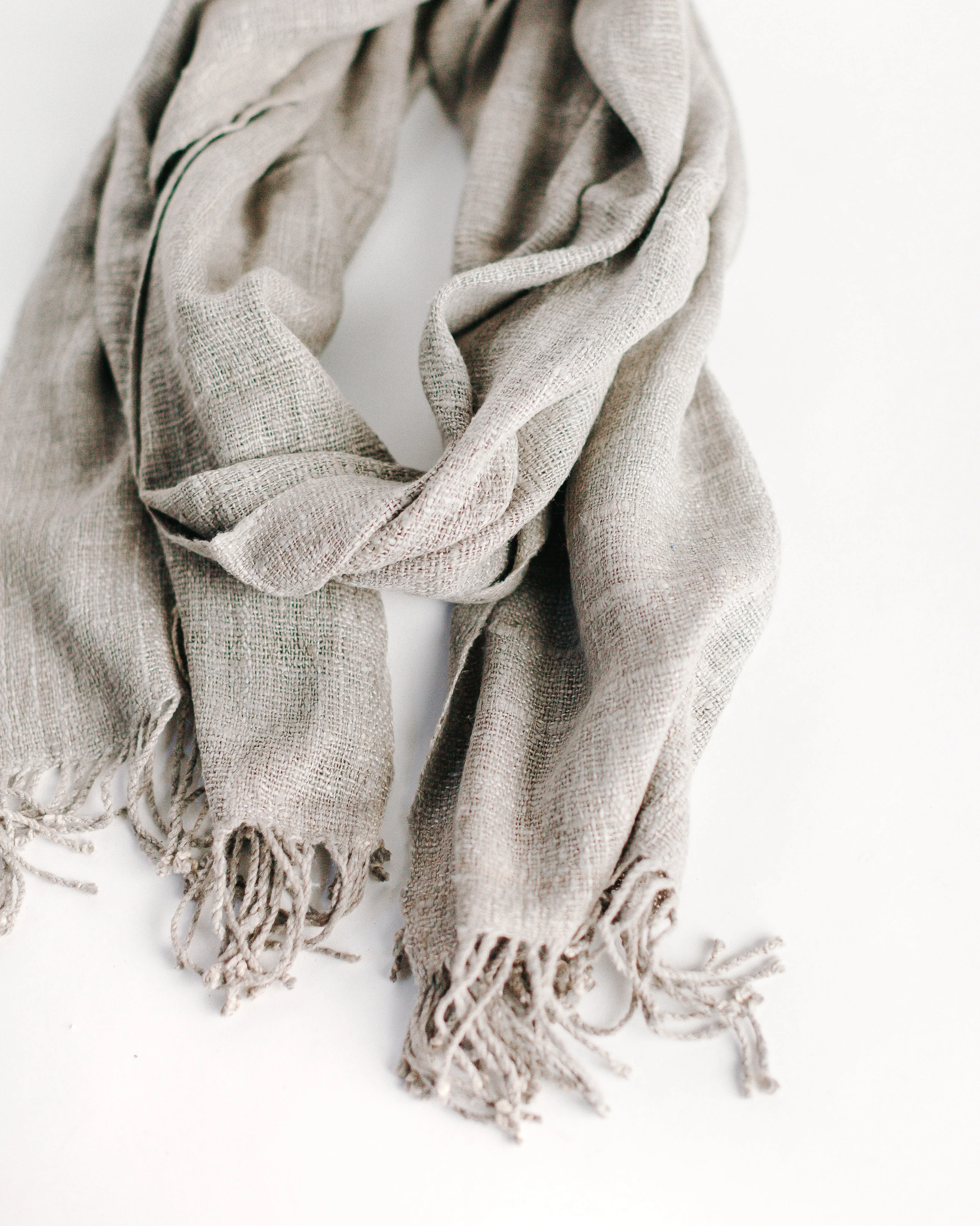 Luxurious Ethiopian Eri Silk Scarf Hand-woven