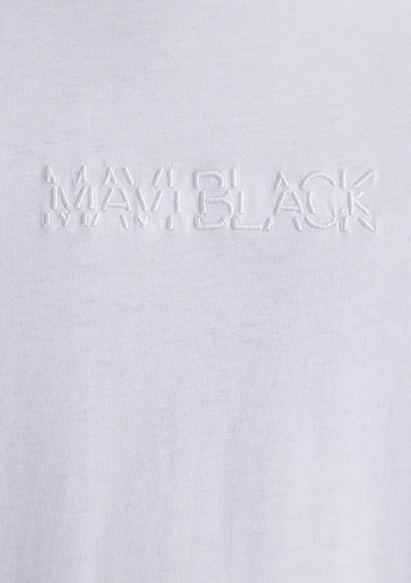 Mavi Black Emroidered White T-Shirt