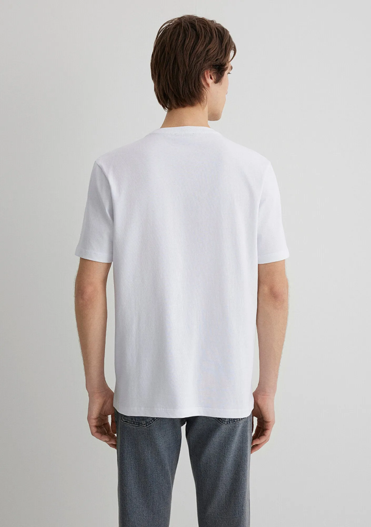 Mavi Black Emroidered White T-Shirt